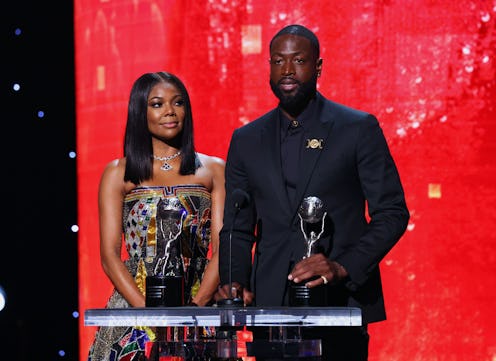 PASADENA, CALIFORNIA - FEBRUARY 25: (L-R) Gabrielle Union and Dwyane Wade accept the President's Awa...