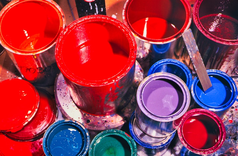Colorful Paint Cans (Photo by Ed Lallo/Getty Images)