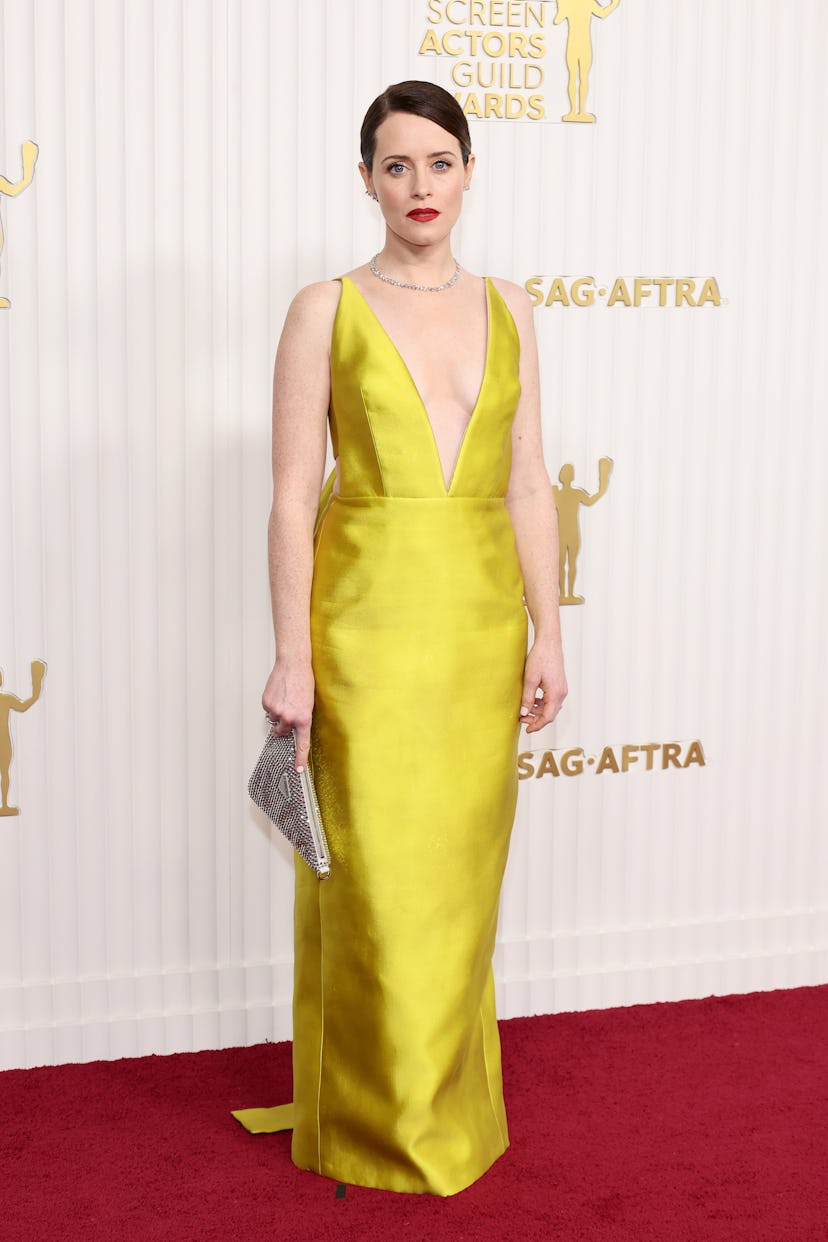 LOS ANGELES, CALIFORNIA - FEBRUARY 26: Claire Foy attends the 29th Annual Screen Actors Guild Awards...
