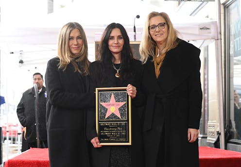 Jennifer Aniston, Courteney Cox, Lisa Kudrow at the star ceremony where Courteney Cox is honored wit...