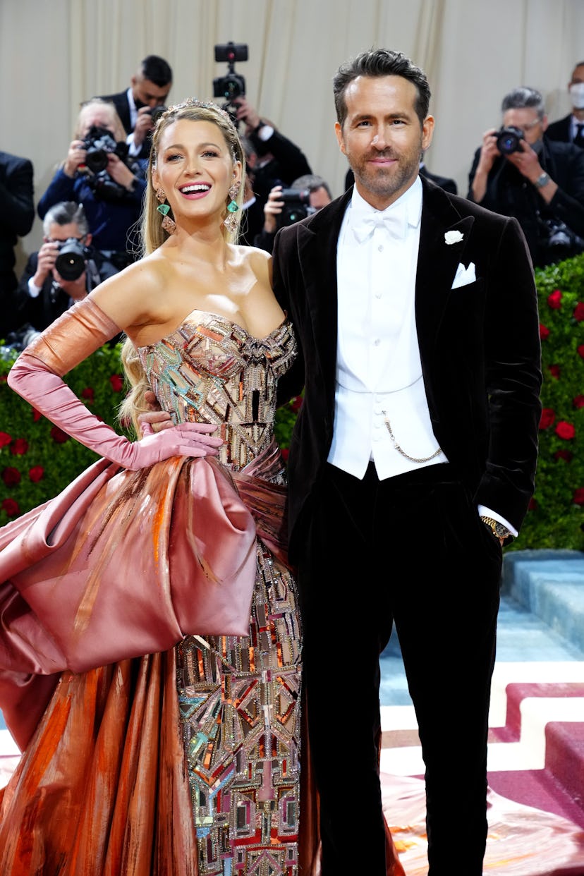 Blake Lively and Ryan Reynolds attend The 2022 Met Gala 