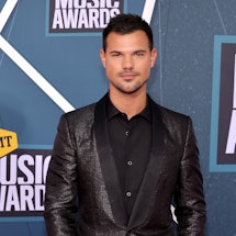 NASHVILLE, TENNESSEE - APRIL 11: Taylor Lautner attends the 2022 CMT Music Awards at Nashville Munic...