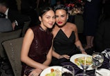 LOS ANGELES, CALIFORNIA - FEBRUARY 04: (L-R) Olivia Rodrigo and Demi Lovato attend the Pre-GRAMMY Ga...