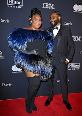 BEVERLY HILLS, CALIFORNIA - FEBRUARY 04: (FOR EDITORIAL USE ONLY) Lizzo and Myke Wright attend the P...