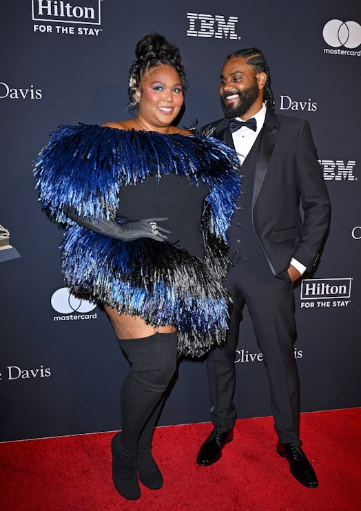 BEVERLY HILLS, CALIFORNIA - FEBRUARY 04: (FOR EDITORIAL USE ONLY) Lizzo and Myke Wright attend the P...