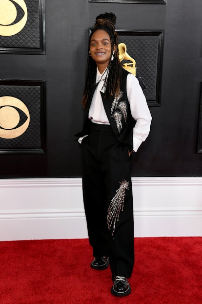 Koffee attends the 65th GRAMMY Awards on February 05, 2023 in Los Angeles, California. (Photo by Jon...