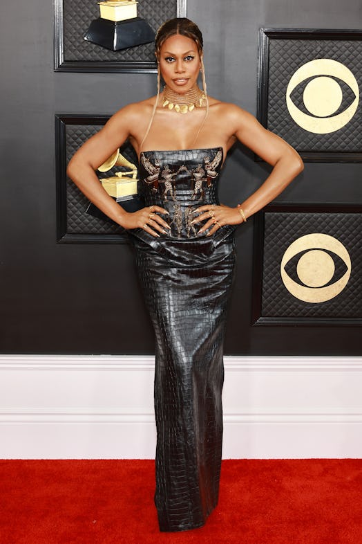 Laverne Cox attends the 65th GRAMMY Awards