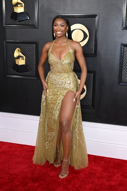 Coco Jones at the 65th Annual GRAMMY Awards held at Crypto.com Arena on February 5, 2023 in Los Ange...