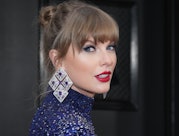 LOS ANGELES, CALIFORNIA - FEBRUARY 05: Taylor Swift attends the 65th GRAMMY Awards on February 05, 2...