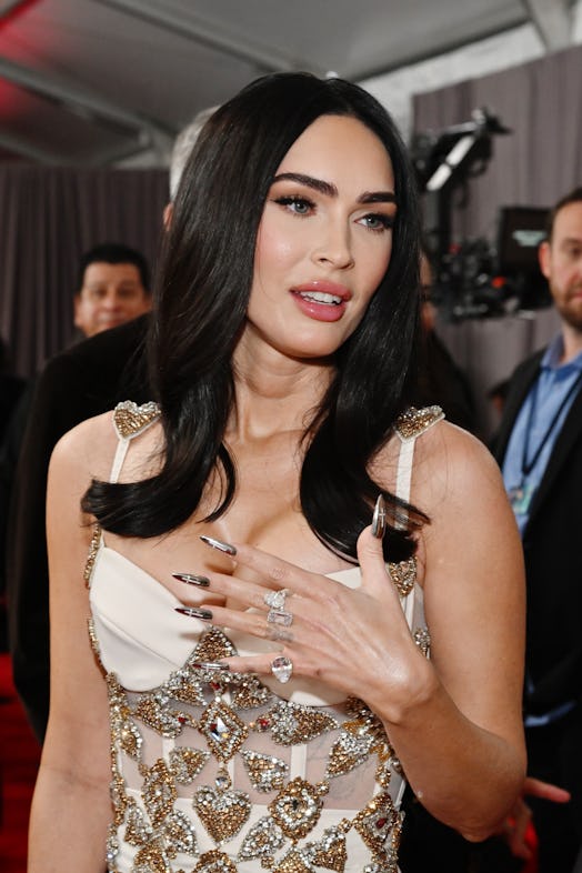 LOS ANGELES, CALIFORNIA - FEBRUARY 05: Megan Fox attends the 65th GRAMMY Awards on February 05, 2023...