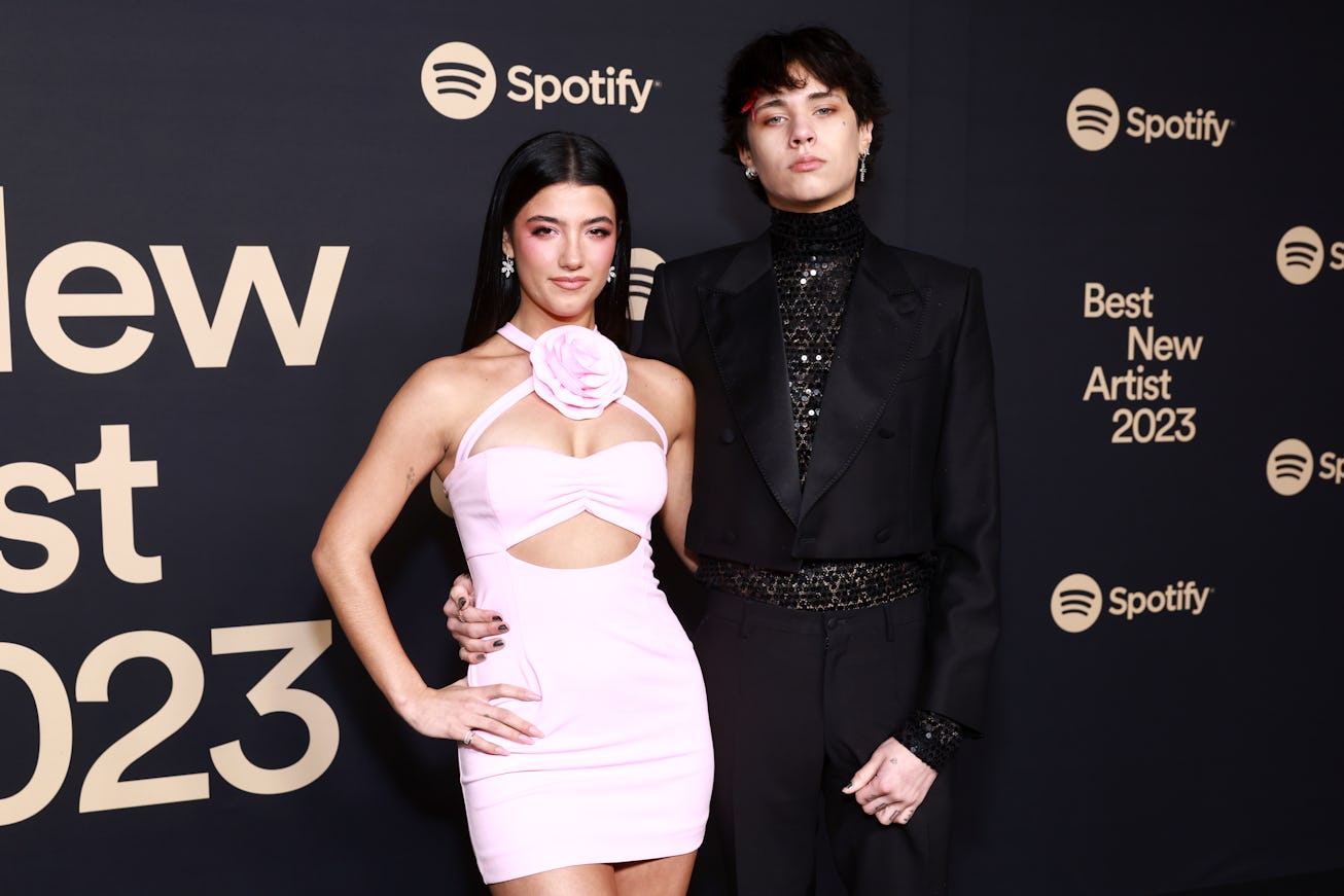Charli Damelio And Landon Barker Wore Matching Black Manicures To The Grammys 