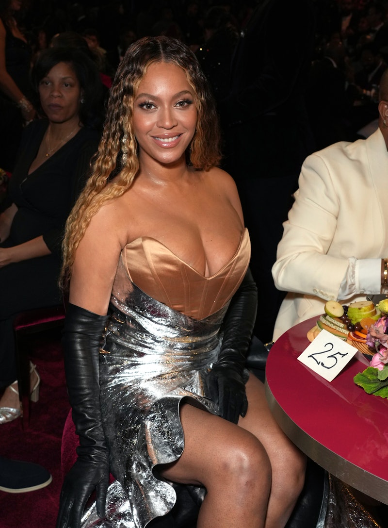 LOS ANGELES, CALIFORNIA - FEBRUARY 05: Beyoncé attends the 65th GRAMMY Awards at Crypto.com Arena on...