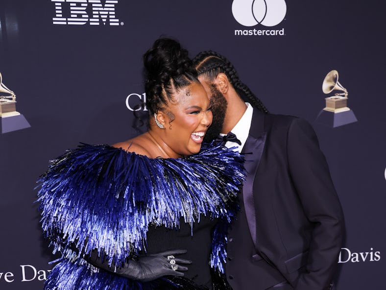 Lizzo and Myke Write at a 2023 pre-Grammys gala