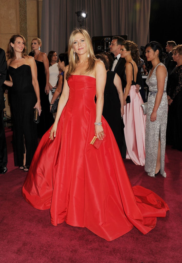 Jennifer Aniston arrives at the 85th Annual Academy Awards 