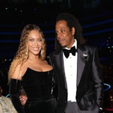 Beyoncé and Jay-Z attend the 65th GRAMMY Awards