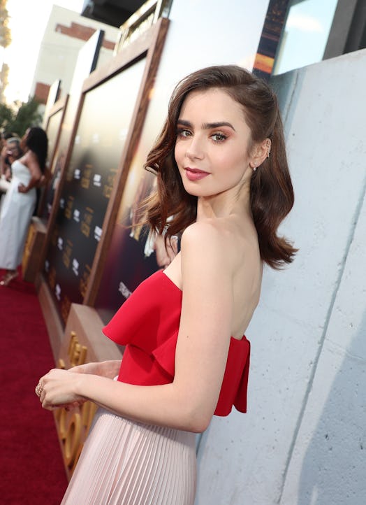 Lily Collins on the red carpet