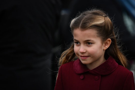Britain's Princess Charlotte of Wales arrives for the Royal Family's traditional Christmas Day servi...