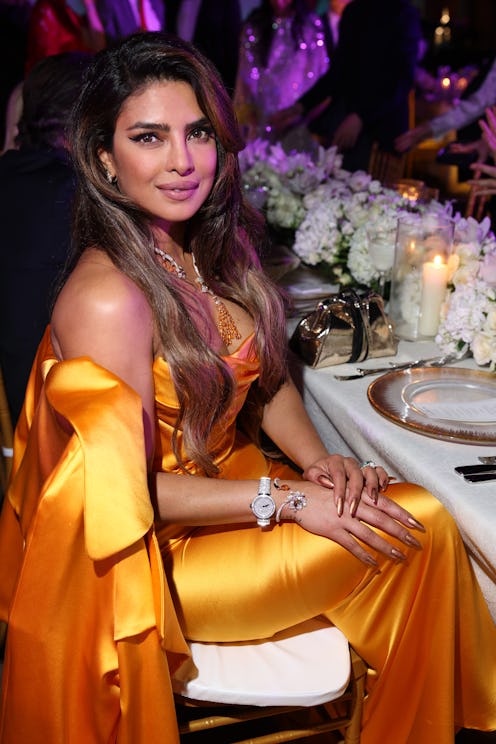 JEDDAH, SAUDI ARABIA - DECEMBER 02: Priyanka Chopra attends the Women in Cinema red carpet during th...
