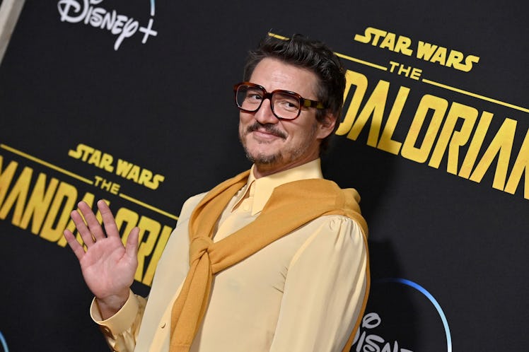 Pedro Pascal attends 'The Mandalorian' Season 3 premiere after inquiring about his rising sign.