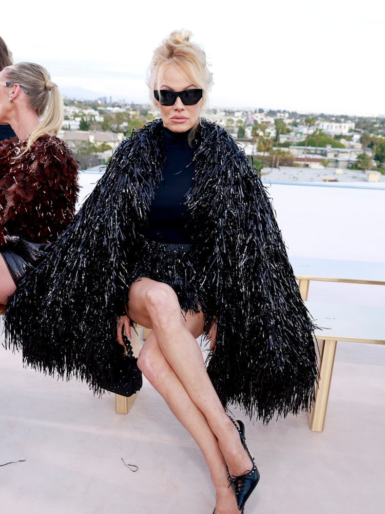Pamela Anderson attends the Versace FW23 Show