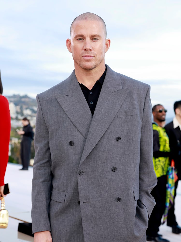 Channing Tatum attends the Versace FW23 Show at Pacific Design Center 