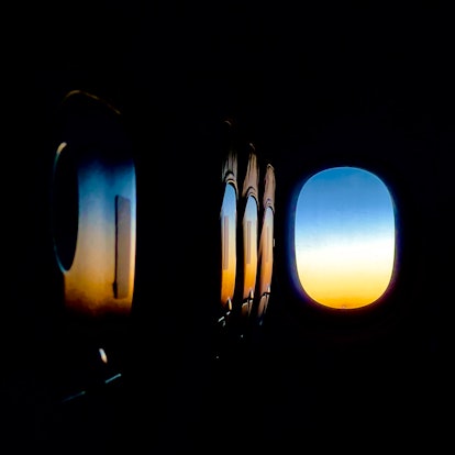Sunrise on the plane