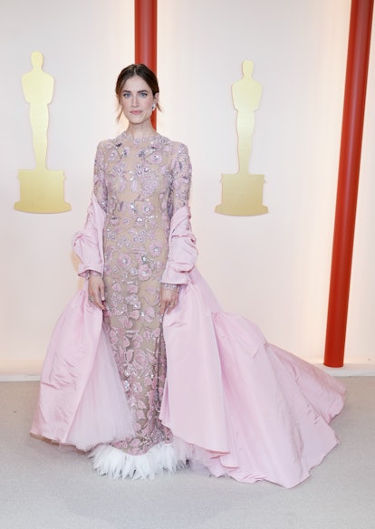 HOLLYWOOD, CALIFORNIA - MARCH 12:Allison Williams attends the 95th Annual Academy Awards on March 12...