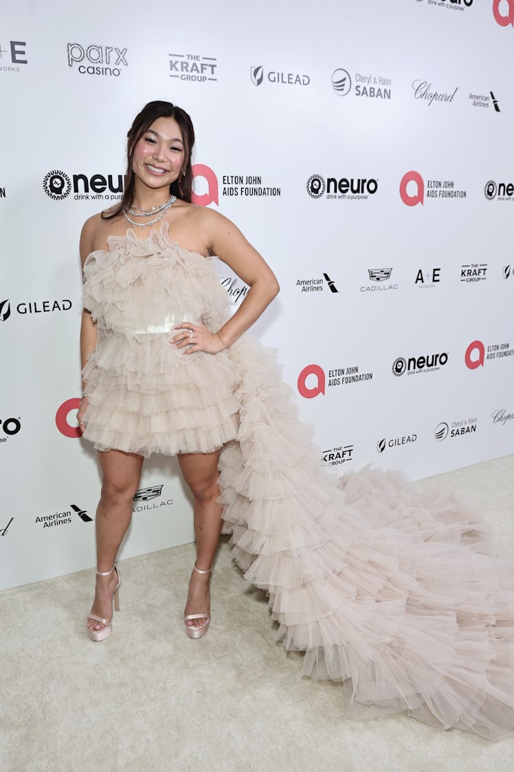 Chloe Kim  attends the Elton John AIDS Foundation's 31st Annual Academy Awards 
