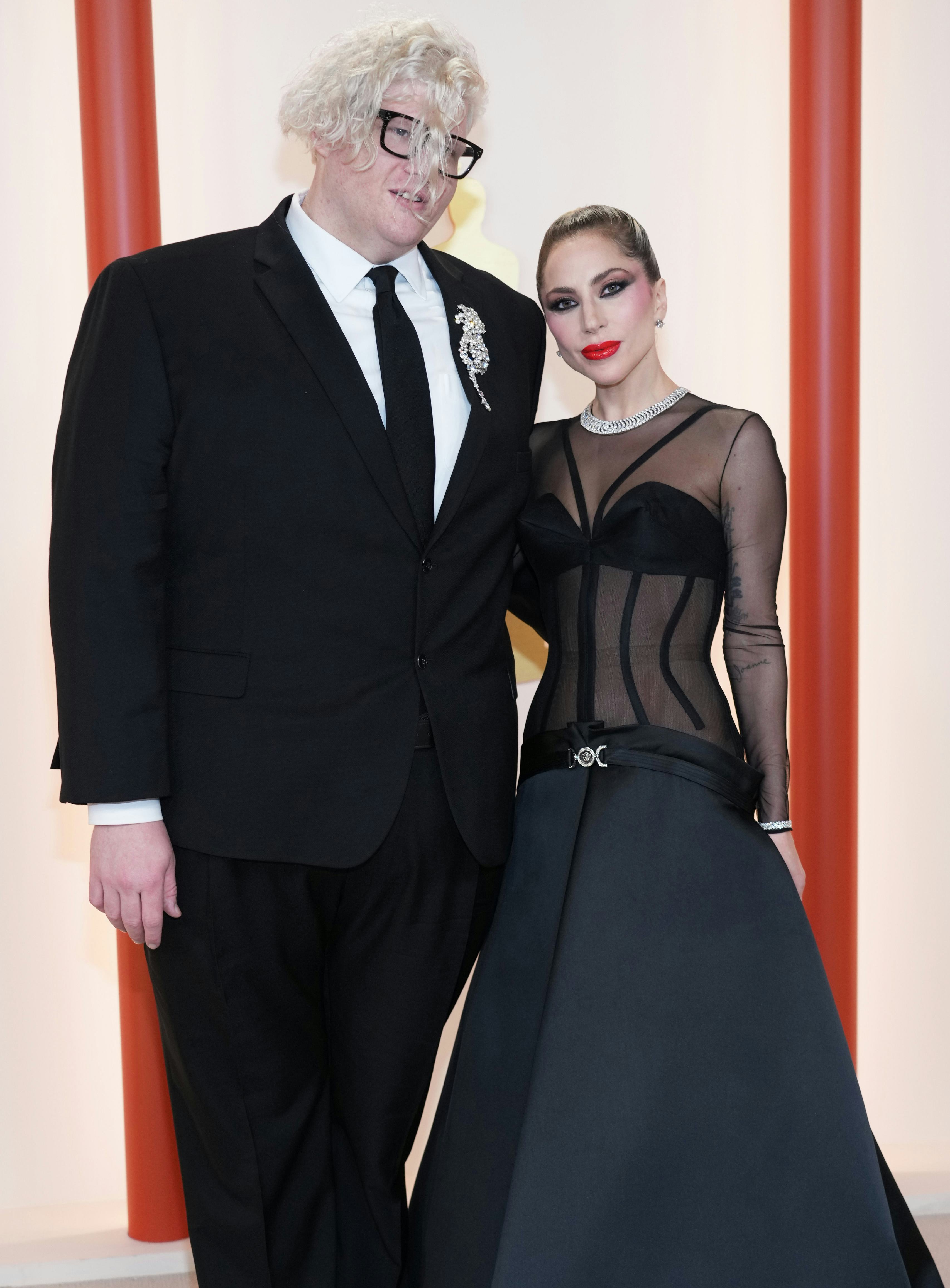HOLLYWOOD, CALIFORNIA - MARCH 12:  (L-R) BloodPop and Lady Gaga attend the 95th Annual Academy Award&hellip;