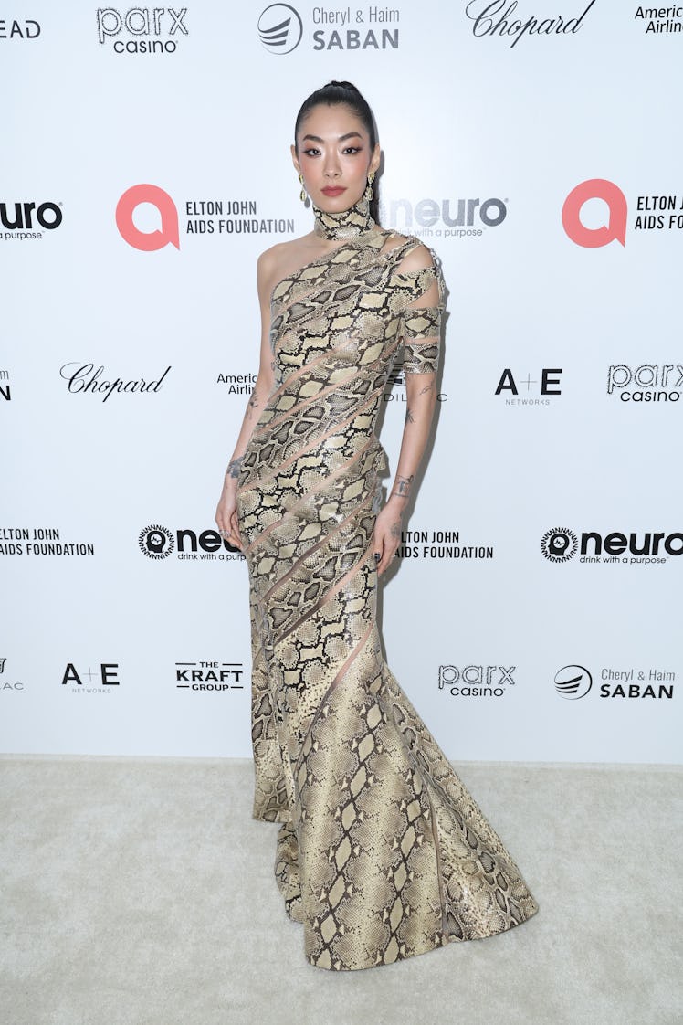 Rina Sawayama attends Elton John AIDS Foundation's 31st annual academy awards viewing party 
