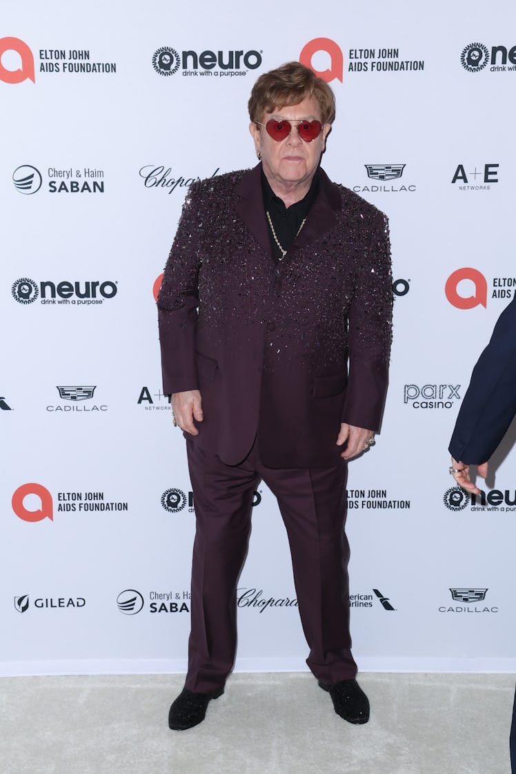 Elton John attends Elton John AIDS Foundation's 31st Annual Academy Awards viewing party 