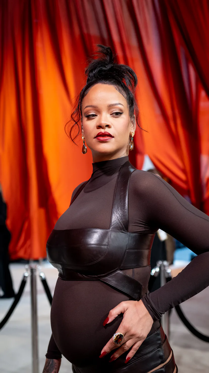 HOLLYWOOD, CALIFORNIA - MARCH 12: Rihanna attends the 95th Annual Academy Awards at Hollywood & High...