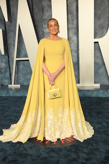 Sharon Stone arrives at the Vanity Fair Oscar Party 