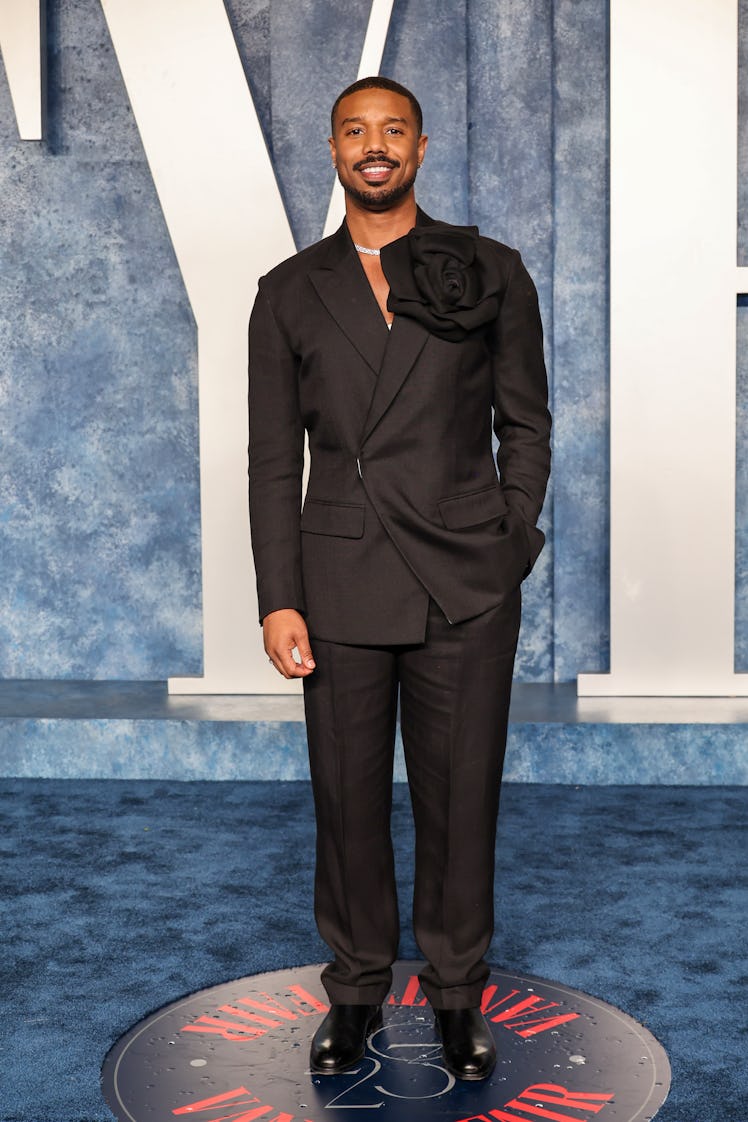  Michael B. Jordan attends the 2023 Vanity Fair Oscar Party 