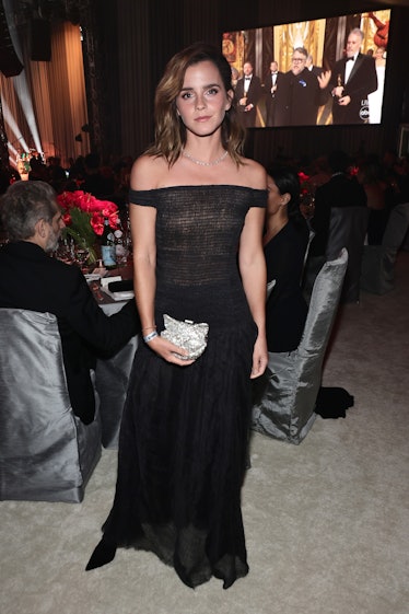Emma Watson attends the Elton John AIDS Foundation's 31st Annual Academy Awards Viewing Party 