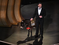 Jimmy Kimmel brought Jenny the donkey from 'Banshees of Inisherin' to the 2023 Oscars.