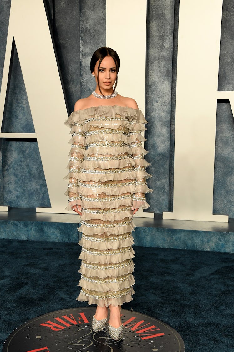 Sofia Carson arrives at the Vanity Fair Oscar Party 