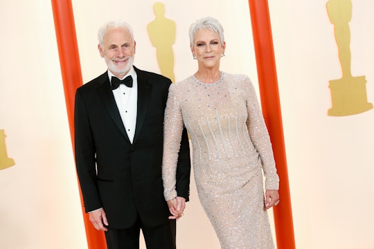 Jamie Lee Curtis and her husband Christopher Guest at the 95th Annual Academy Awards held at Ovation...