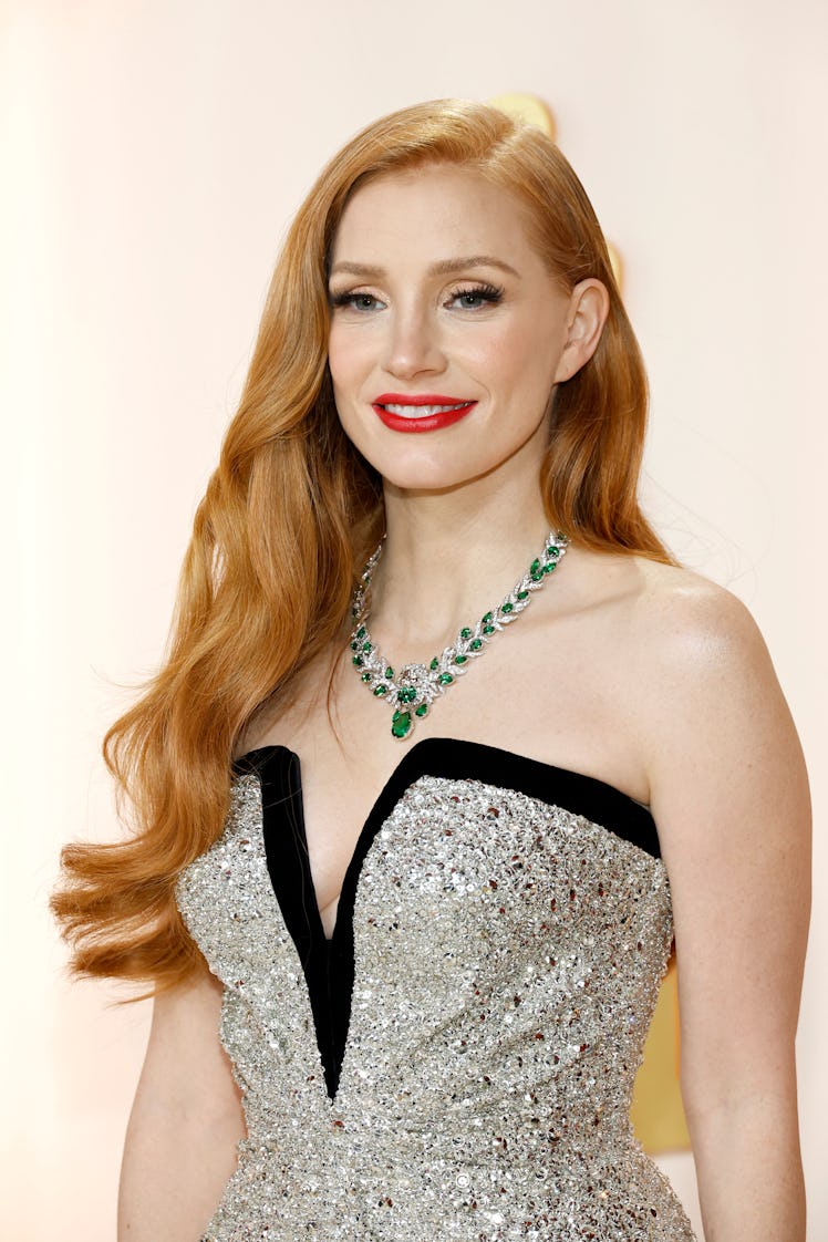 HOLLYWOOD, CALIFORNIA - MARCH 12: Jessica Chastain attends the 95th Annual Academy Awards on March 1...