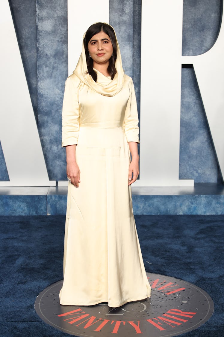 Malala Yousafzai  attends the 2023 Vanity Fair Oscar Party