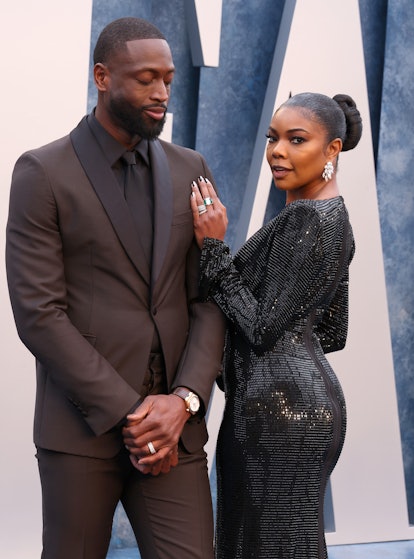 BEVERLY HILLS, CALIFORNIA - MARCH 12: Dwyane Wade and Gabrielle Union attend the 2023 Vanity Fair Os...