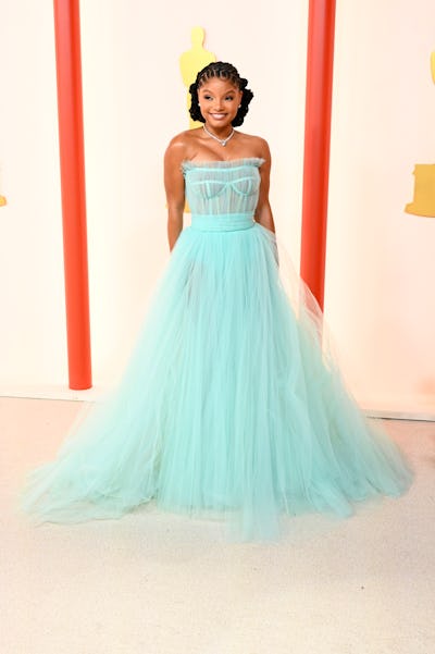 Halle Bailey at the 95th Annual Academy Awards held at Ovation Hollywood on March 12, 2023 in Los An...