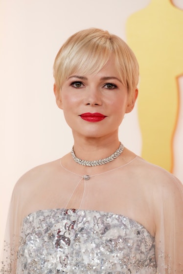 HOLLYWOOD, CALIFORNIA - MARCH 12: Michelle Williams attends the 95th Annual Academy Awards on March ...