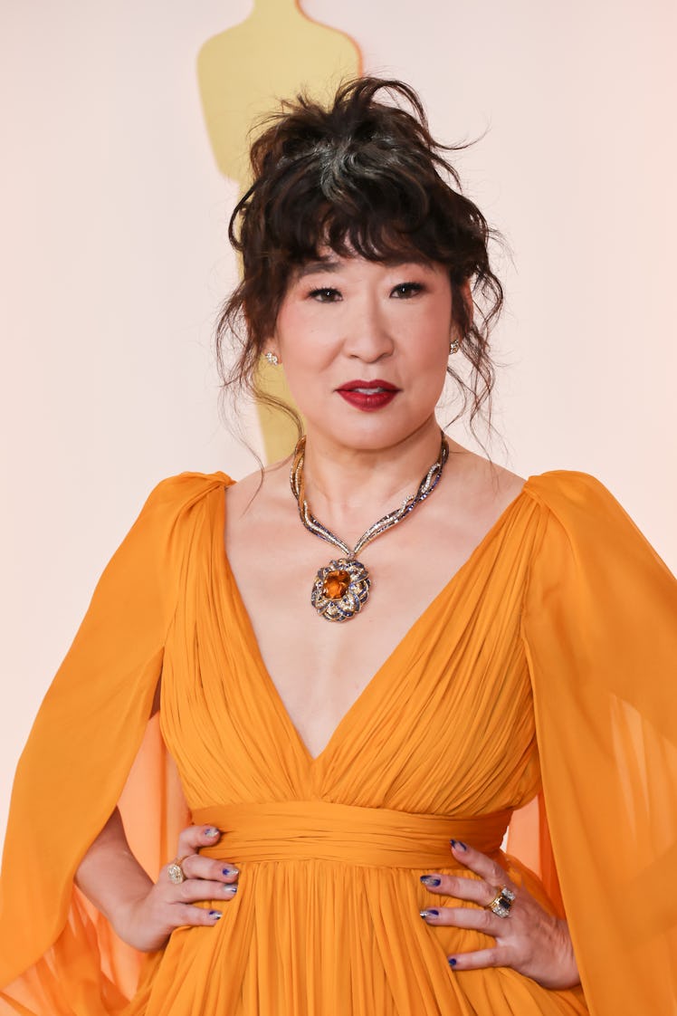 HOLLYWOOD, CALIFORNIA - MARCH 12: Sandra Oh attends the 95th Annual Academy Awards on March 12, 2023...