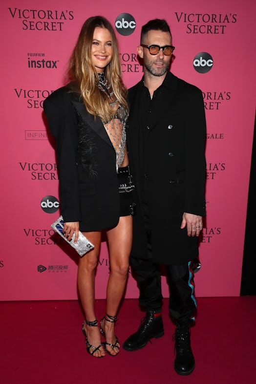 NEW YORK, NY - NOVEMBER 08:  Behati Prinsloo and Adam Levine attends the 2018 Victoria's Secret Fash...