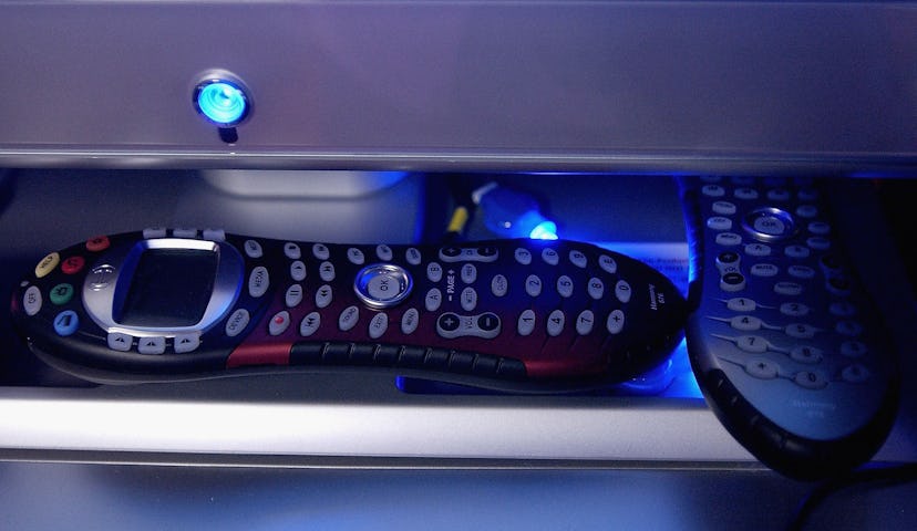PASADENA, CA - JANUARY 9:  Logitech Harmony 676 Universal Remote Control on display at the Distincti...