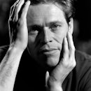 Actor Willem Dafoe poses for pictures during an interview at the Wooster Group in New York City. (Ph...