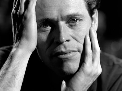 Actor Willem Dafoe poses for pictures during an interview at the Wooster Group in New York City. (Ph...