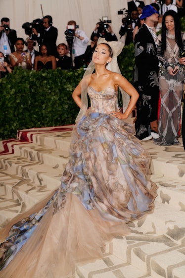 Ariana Grande attends the Heavenly Bodies: Fashion & The Catholic Imagination Costume Institute Gala...