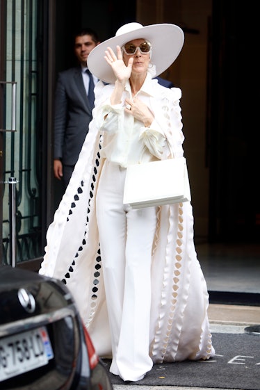 Celine Dion leaves her hotel in Paris, France, on July 12, 2017. 